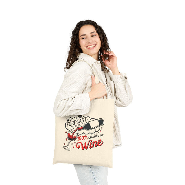 Wine Lover Canvas Tote